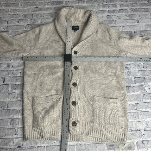 EUC J.Crew Men's Chunky Jersey Cardigan Sweater Size M - Picture 15 of 16